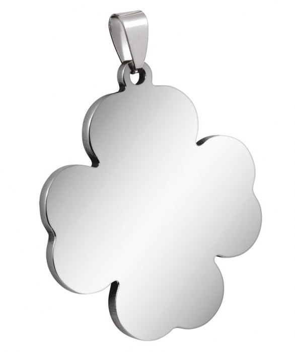 Pendente Fiore Grande Acciaio 37X42Mm