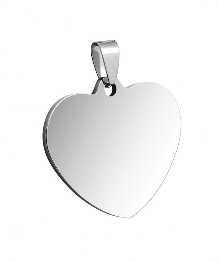Pendente Acciaio Cuore 28X30Mm