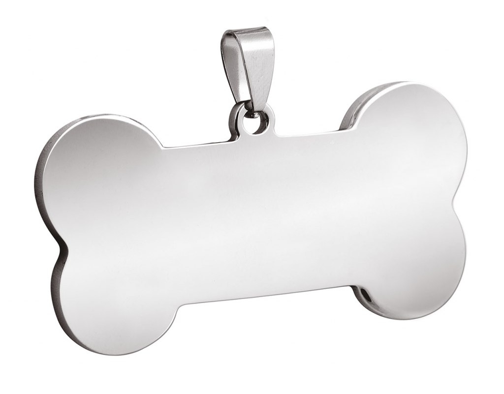 Pendente Acciaio Osso 21X40Mm