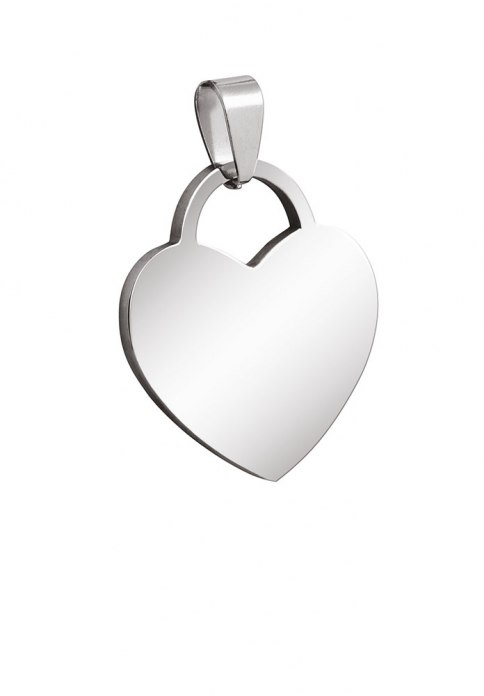 Pendente Acciaio Cuore 20X15Mm
