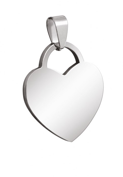 Pendente Acciaio Cuore 25X20Mm
