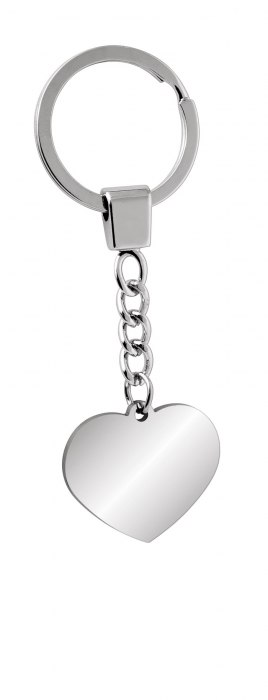 Portachiavi Acciaio-Cuore 26X30Mm-No Box