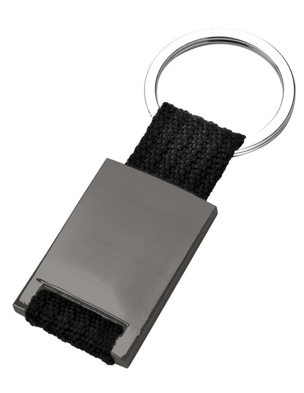 Portachiavi Tessuto Nero Brunito