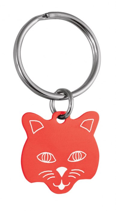 Pendente Gatto Rosso - 23X23 Mm