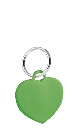 Pendente Cuore Verde - 25X22 Mm
