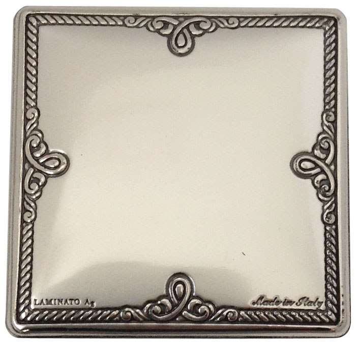 Blasone Quadrato Lavorato - Mm 46X46