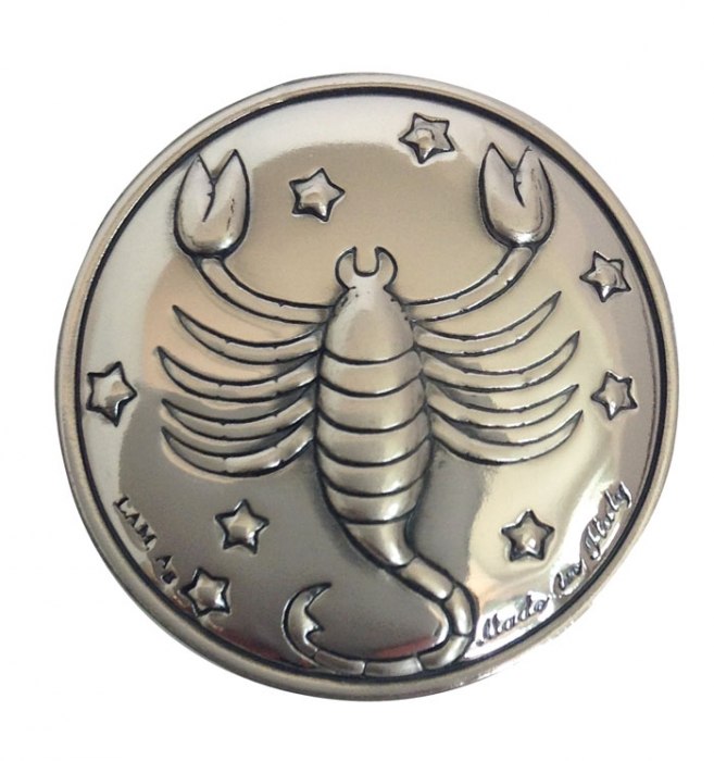 Blasone Zodiaco Scorpione - Diam Mm 30