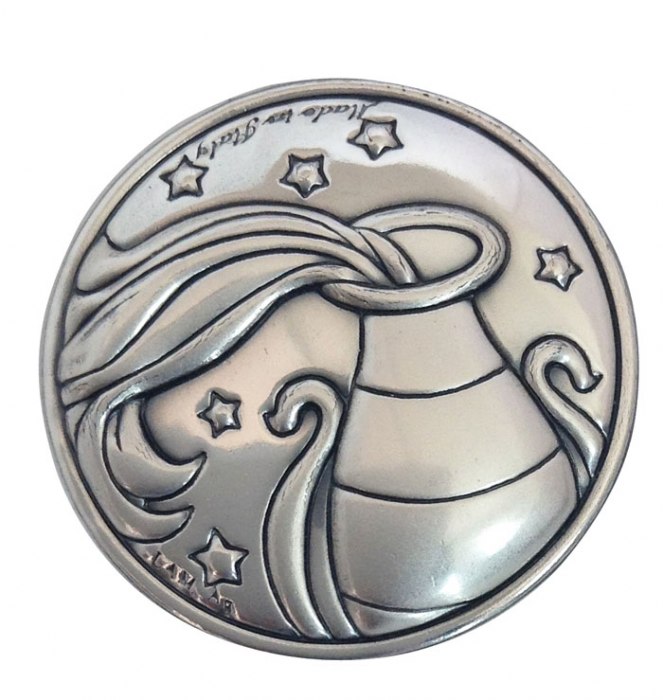 Blasone Zodiaco Acquario - Diam Mm 30