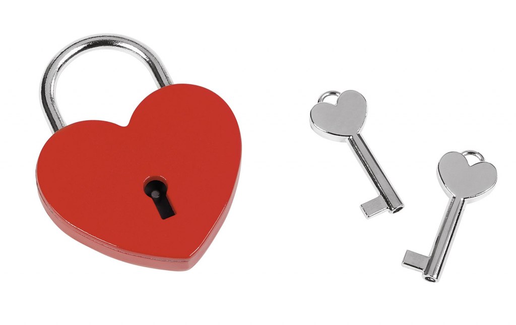 Lucchetto Cuore Rosso