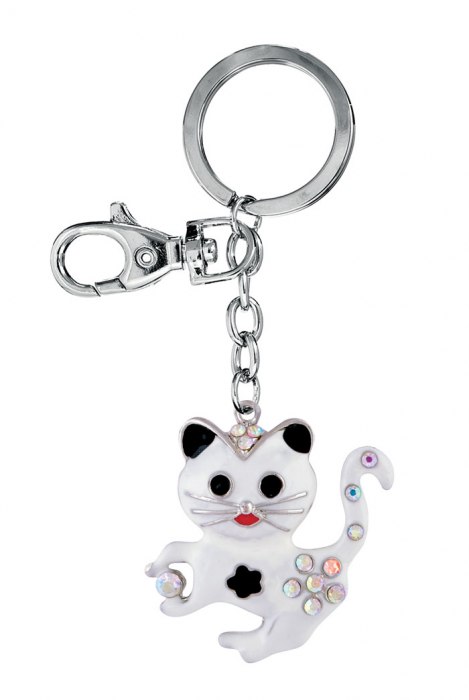 Portachiavi "Gattino Bianco" -No Box