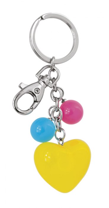 Portachiavi Cuore Giallo-No Box-Outlet