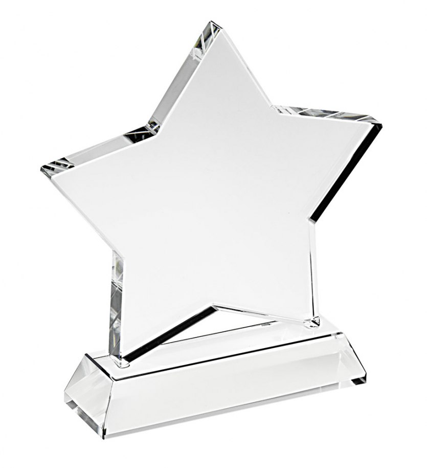 Trofeo Stella In Vetro Mm 100 - Base H19