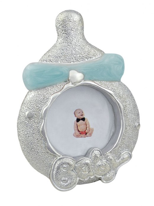 Portafoto Biberon Azzurro Outlet