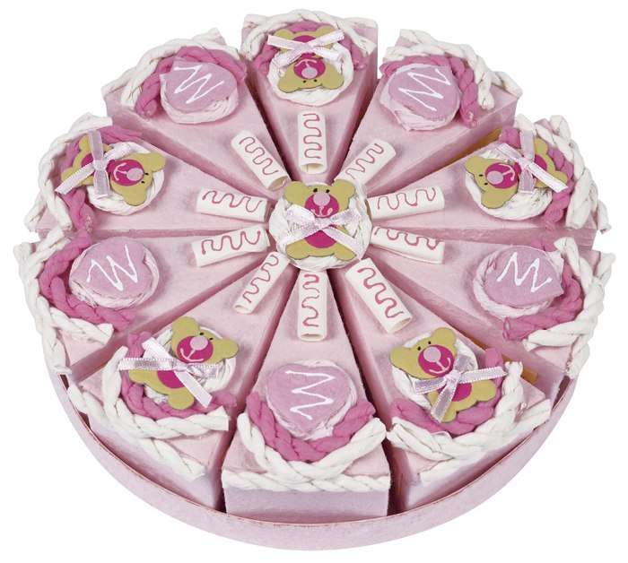 Bomboniera Fetta Torta Rosa Outlet