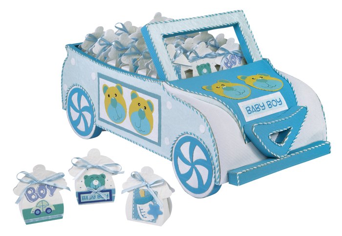 Bomboniera Auto Azzurra Outlet