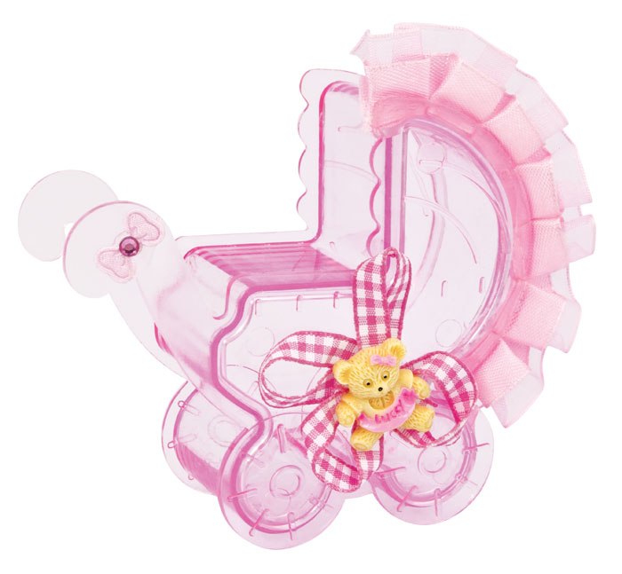 Bomboniera Carrozzina Rosa Outlet