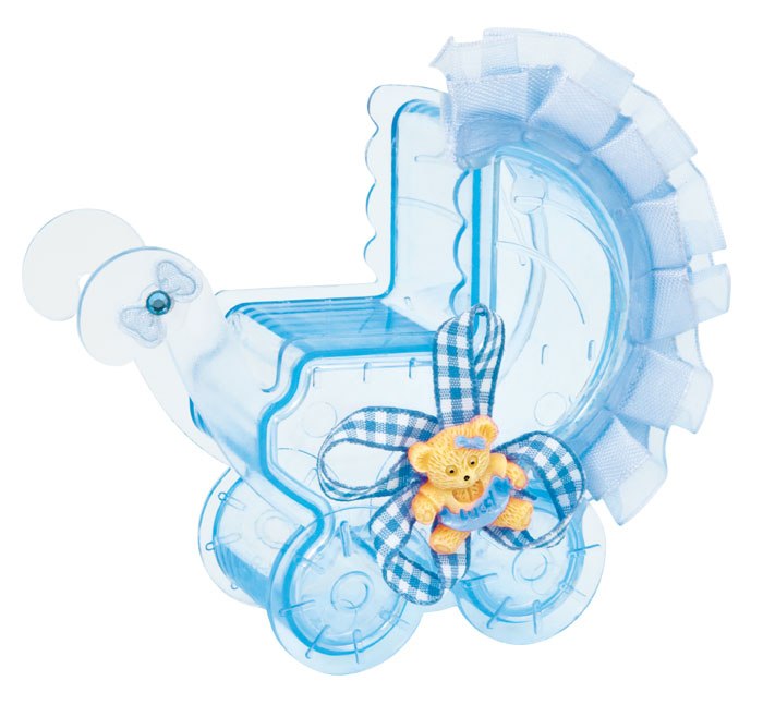 Bomboniera Carrozzina Azzurra Outlet