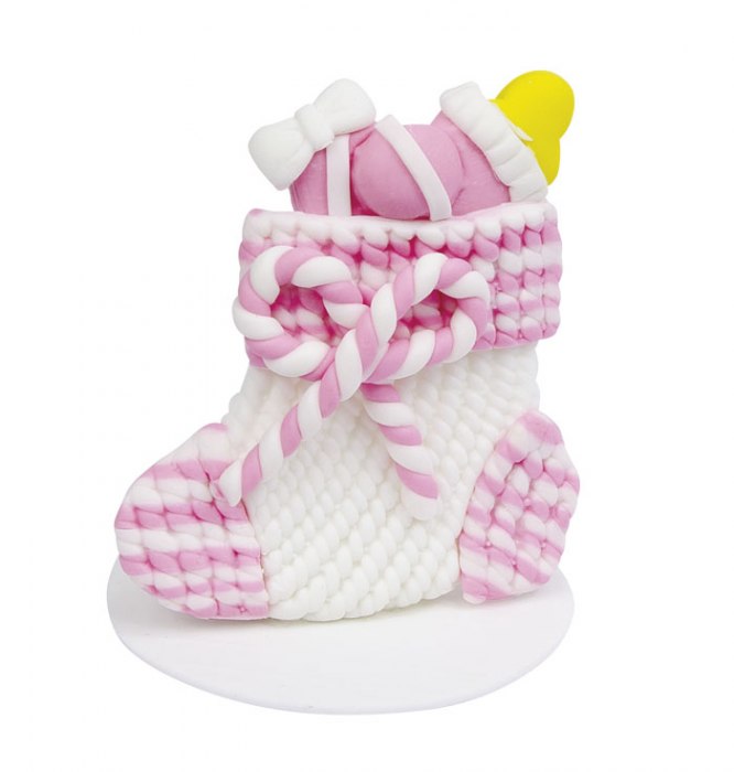Calza Bianco Rosa Outlet