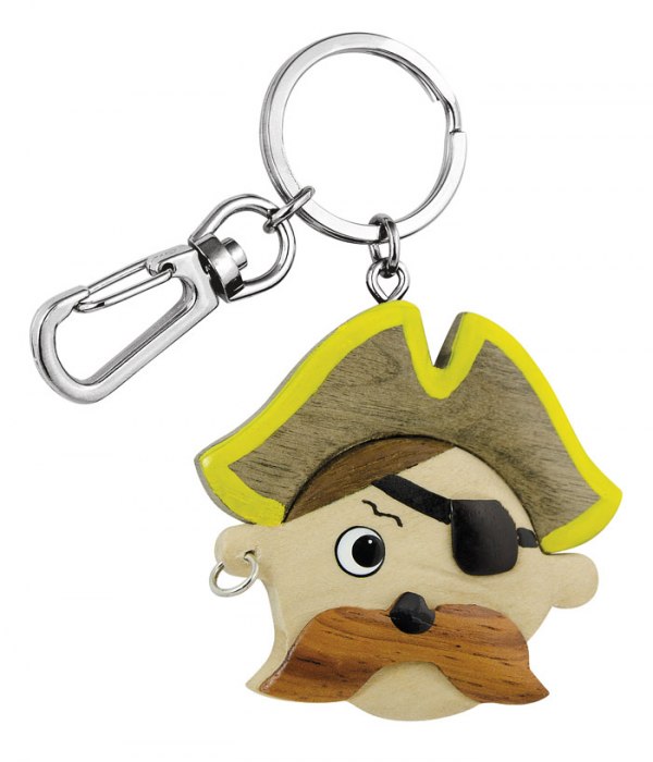 Portachiavi Pirata Con Baffi - No Box