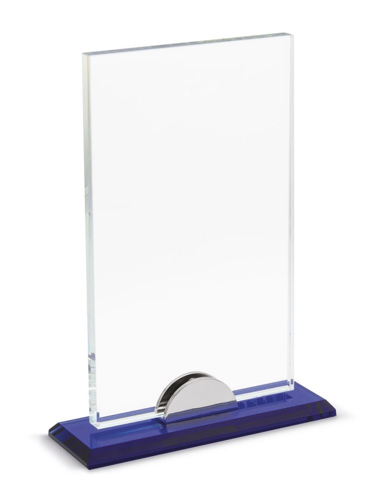 Vetro Trasp.200X120 C/Supporto Base Blu