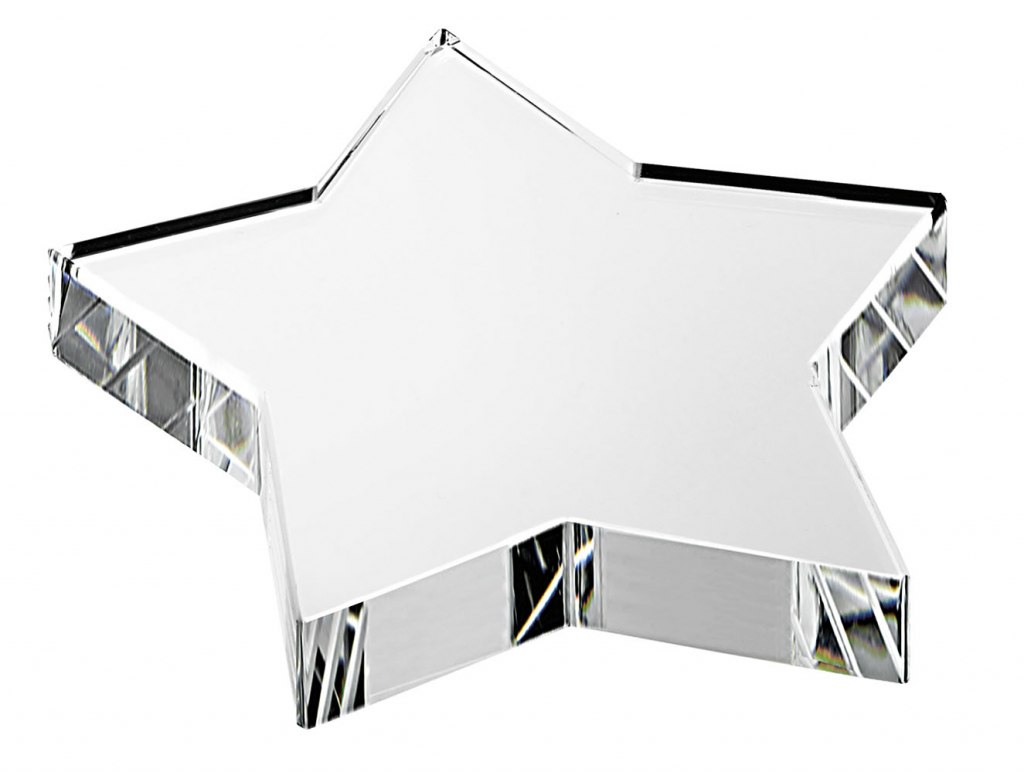 Fermacarte Stella In Vetro Mm 90 H 19