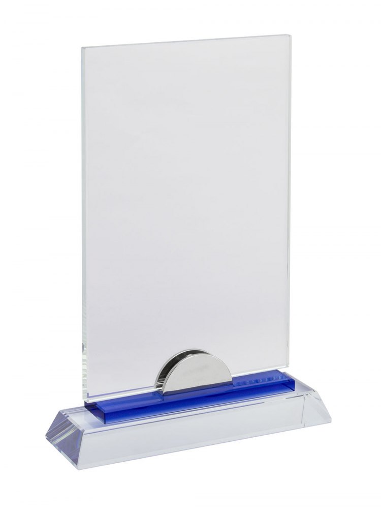 Vetro Rettangolare 200X130X8 Base Blu