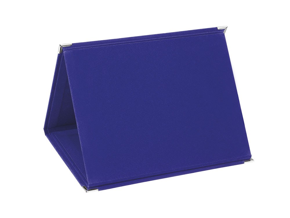 Cartella Portatarga Mdf Velluto Blu25X19