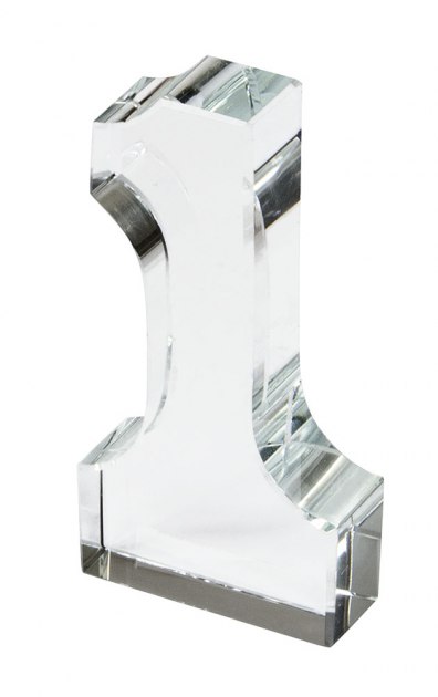 Fermacarte In Vetro N.1 Mm 100X50X19
