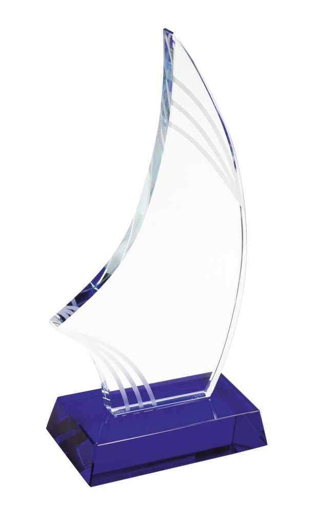 Trofeo Vela Base Blu, Vela 150X80X10 Mm
