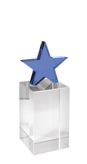 Trofeo Stella & Parallelepipedo H 135 Mm