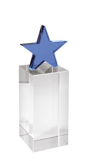 Trofeo Stella & Parallelepipedo H 150 Mm