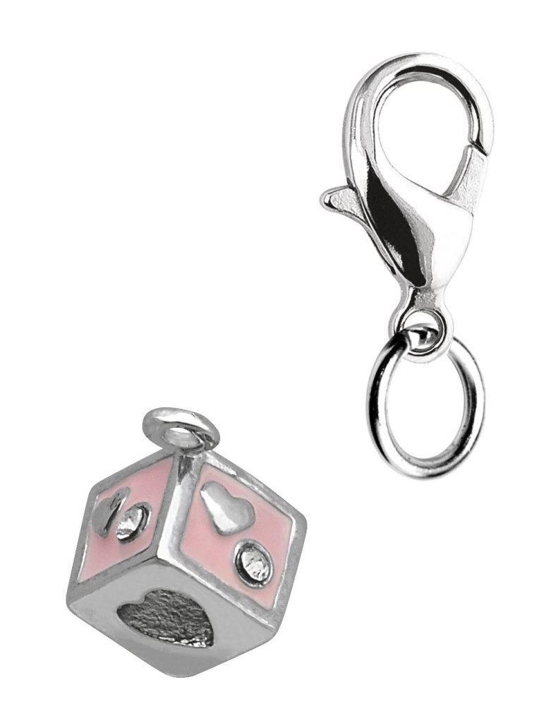 Charm "Dado Cuori" Mm 8X10
