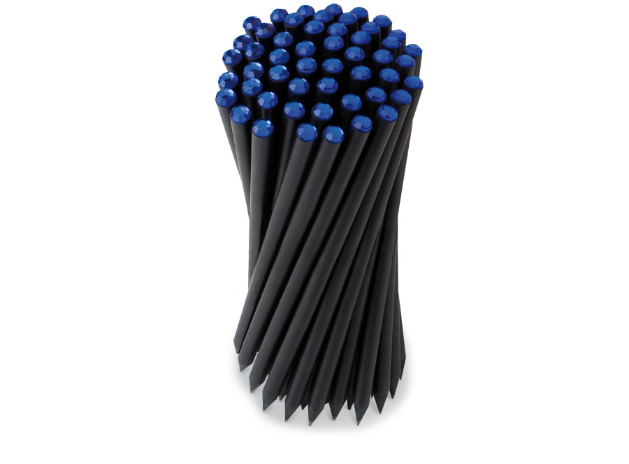 Tubo Pvc Con Matite Cristallo Blu