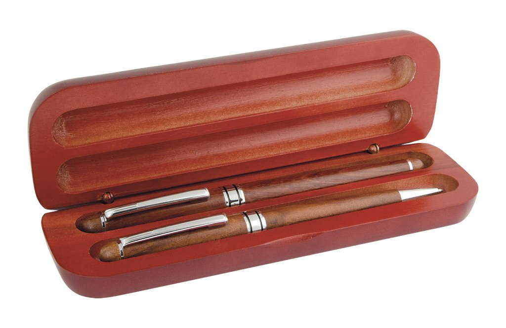 Roller+Ball Pen In Legno Con Box