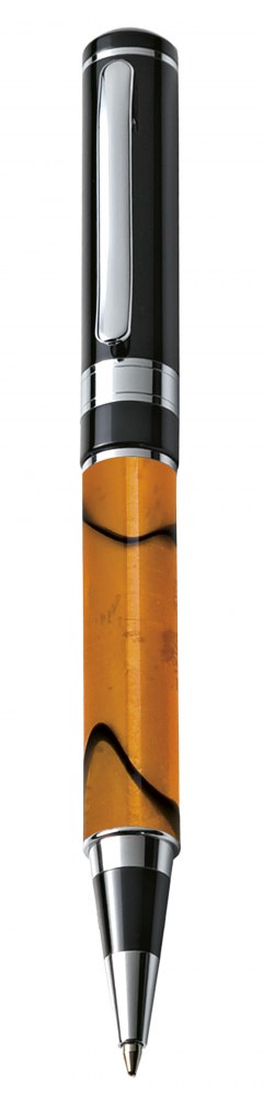 Penna Fusto Marmorizzato Arancione