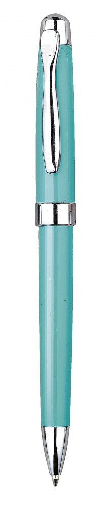 Penna In Metallo-Azzurro Lucido