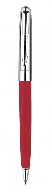 Penna In Metallo-Cromata/Rosso Lucido
