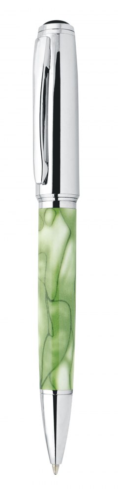 Penna In Metallo Marmorizzata Verde