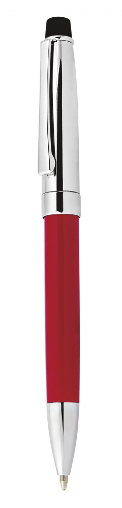 Penna In Metallo-Cromata/Rosso Lucido