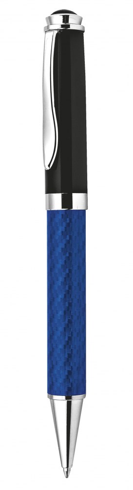 Penna In Metallo E Fibra Di Vetro Blu