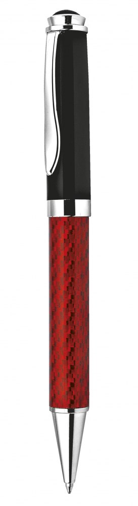 Penna In Metallo E Fibra Di Vetro Rossa