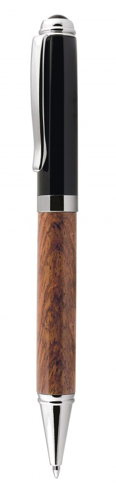 Penna In Legno E Metallo Nero