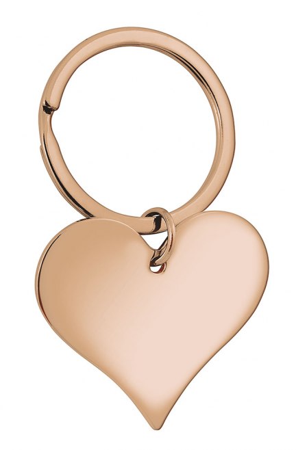 Portachiavi Cuore Singolo Rosato Eco Box