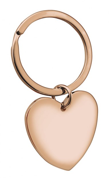 Portachiavi Cuore Singolo Rosato Eco Box