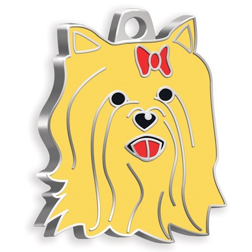 Medaglietta Cane Yorkshire Dorato