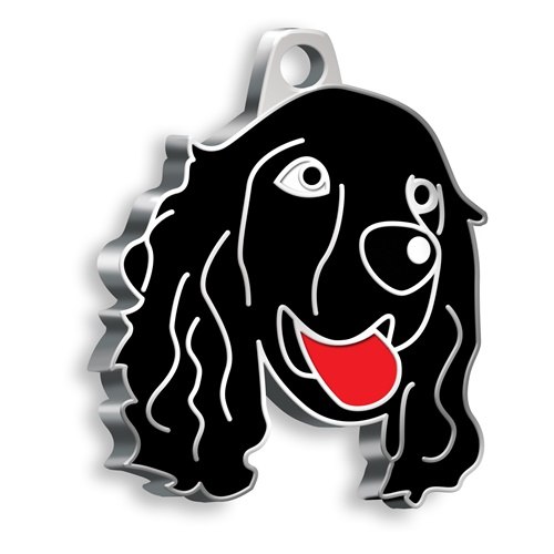 Medaglietta Cane Cocker Nero