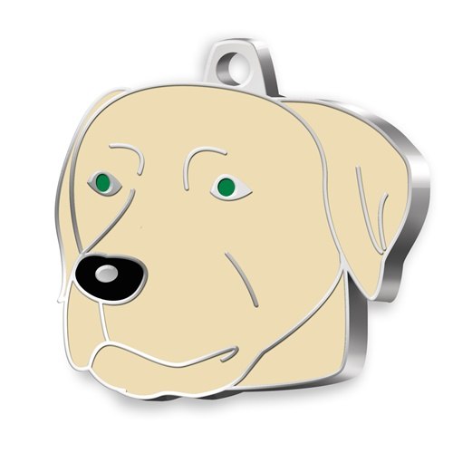 Medaglietta Cane Labrador Champagne