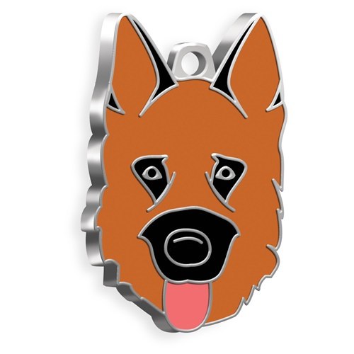 Medaglietta Cane German Sheperd Fulvo