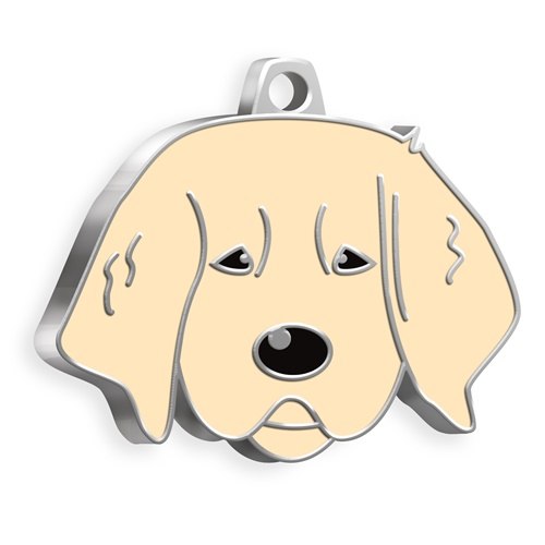 Medaglietta Cane G.retriever Puppy Crema