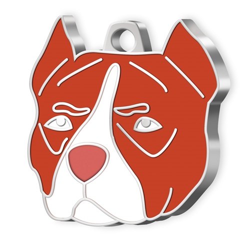 Medaglietta Cane Pitbull Fulvo